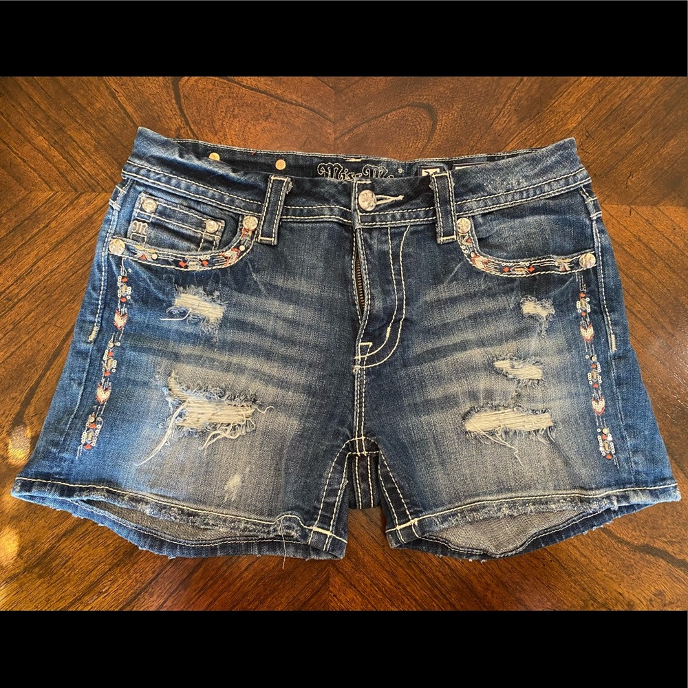 Denim shorts